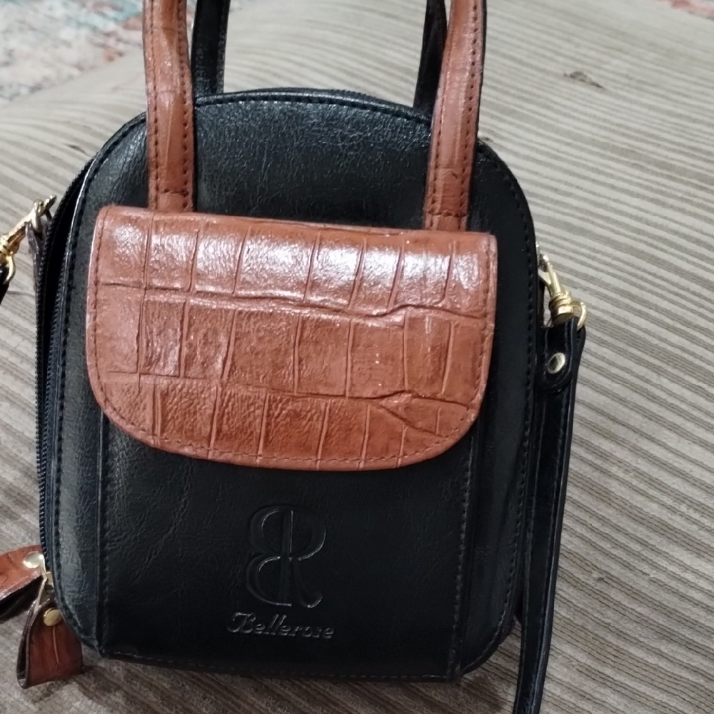 Bellerose Black and Brown Women's Bag